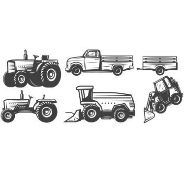 Naljepnica igračaka za traktor za crtanje - TenStickers