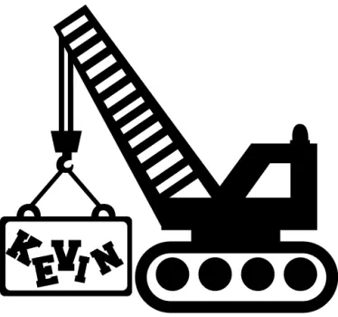 Naljepnica za djecu s imenom žirafe - TenStickers
