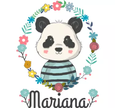 Naljepnica za djecu slatka ilustracija pande - TenStickers