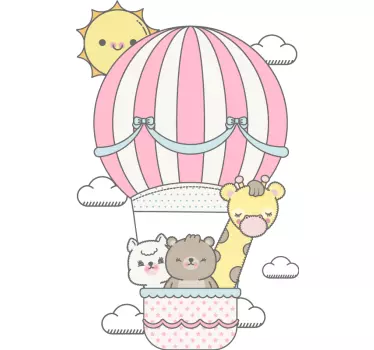 Naljepnica za djecu putovanje balonom - TenStickers
