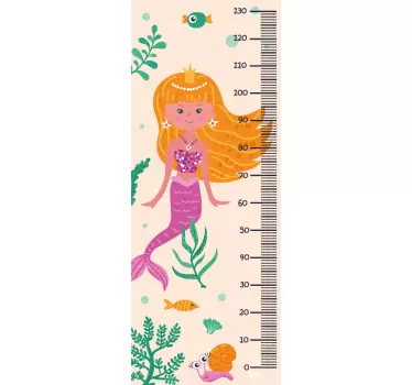 Naljepnica s tablicom visina grafikon rasta sirene - TenStickers