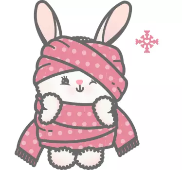 Simpatična zidna naljepnica iz crtanog anime zeca - TenStickers