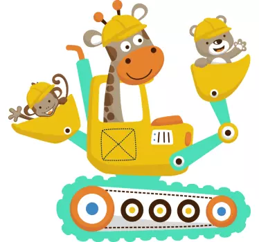 Vrećica sa zidnim naljepnicama za životinje dječja spavaća soba - TenStickers
