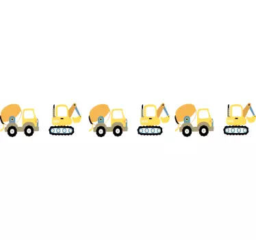 Bagger i kamioni naljepnice za zid za tinejdžerske sobe - TenStickers