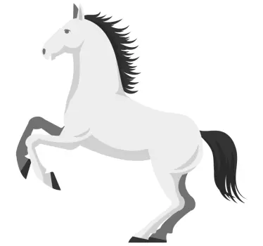 Naljepnica za djecu s figuricom konja u usponu - TenStickers
