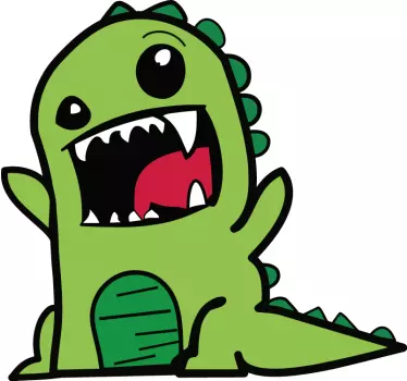 Naljepnica za djecu s veselim dinosaurem - TenStickers