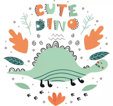 Naljepnica za djecu s simpatičnim dizajnom dinosaura - TenStickers
