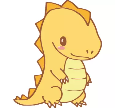 Naljepnica za djecu s šarmantnom dinosaur-skulpturom - TenStickers