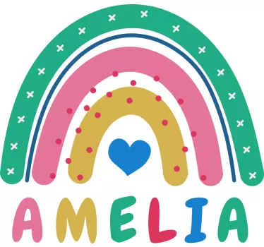 Naljepnica za djecu personalizirana duga dekoracija - TenStickers