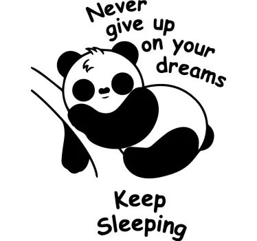 Naljepnica za djecu panda san motivator - TenStickers