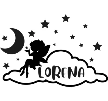 Naljepnica za djecu mala vila noću - TenStickers