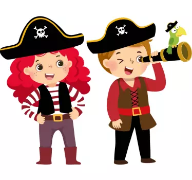 Naljepnica za djecu piratska avantura - TenStickers