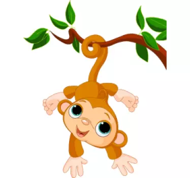 Naljepnica baby majmun djeca - TenStickers