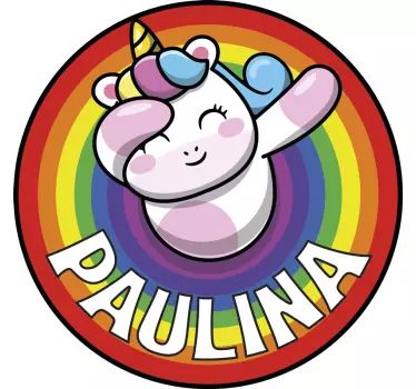 Naljepnica za djecu s maštovitim dizajnom jednoroga - TenStickers