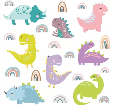 Naljepnica za djecu s šarmantnim dinosaurima - TenStickers