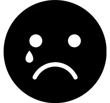 Naljepnica tužnog emotikona - TenStickers