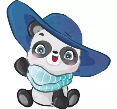 Naljepnica za djecu s likom sretnog panda - TenStickers