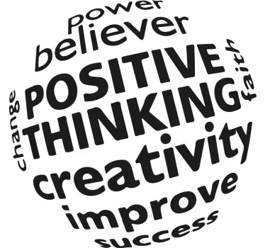 Naljepnica power poboljšati inspirativne citate - TenStickers