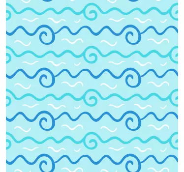 Naljepnice za ilustraciju pozadine morskog krajolika za namještaj - TenStickers