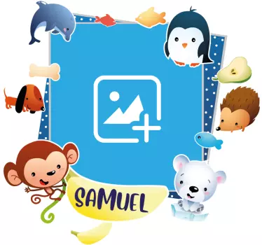 Naljepnica za djecu s razigranim životinjama - TenStickers