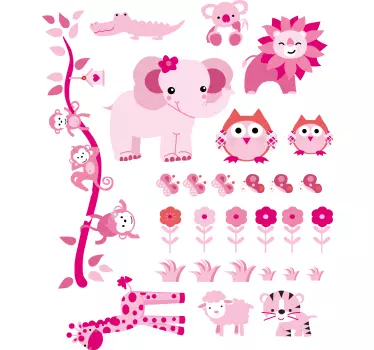 Naljepnica za djecu slatke stvorene zbirke - TenStickers