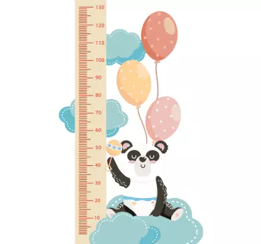 Naljepnica baby panda s zračnim balonima - TenStickers