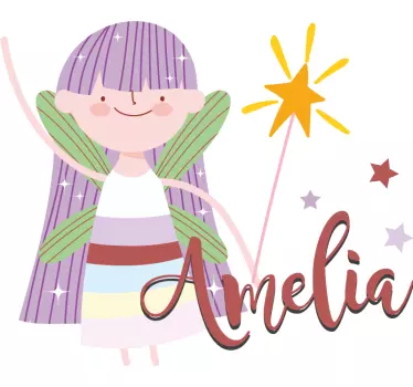 Naljepnica za djecu s ilustracijom vilinskog lika - TenStickers