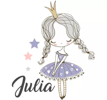 Naljepnica za djecu dizajn male princeze - TenStickers