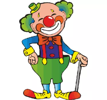 Djeca naljepnice sretan klaun - TenStickers