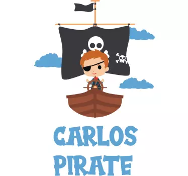 Naljepnica za djecu s temom piratske avanture - TenStickers