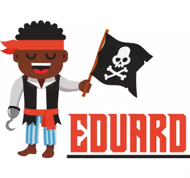 Naljepnica za djecu pirate avantura likova - TenStickers
