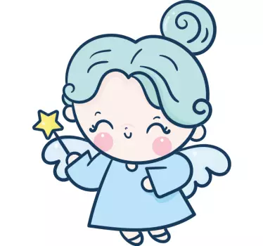 Naljepnica za djecu s ilustracijom slatkog anđela - TenStickers