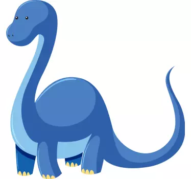 Naljepnica za djecu slatki plavi dinosaur - TenStickers