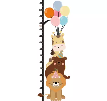Naljepnica safari životinje s zračnim balonima - TenStickers