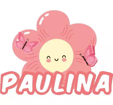 Naljepnica za djecu s motivom slatkih cvjetova - TenStickers