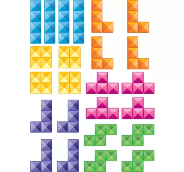 Ukrasna naljepnica od tetrisa - TenStickers