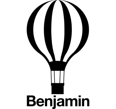 Naljepnica za djecu prilagodljiv balon na vrući zrak - TenStickers