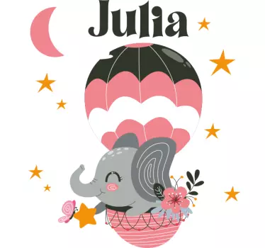 Naljepnica za djecu slatki slon balon - TenStickers