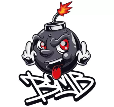 Naljepnice životinje bomba lik umjetnički lik - TenStickers