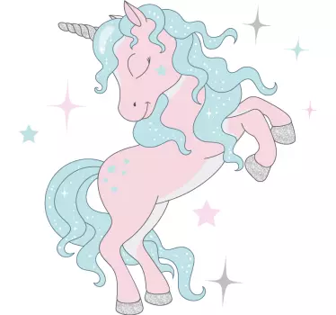 Naljepnica za djecu sanjivi jednorog bez iskre - TenStickers