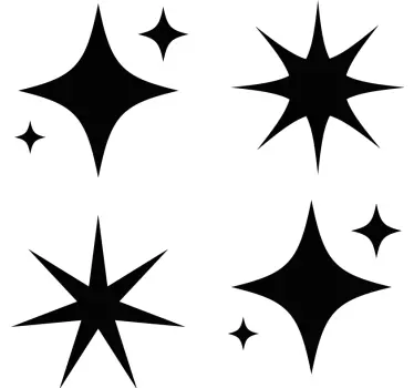 Naljepnica za djecu oblici zvjezdanih praskova - TenStickers