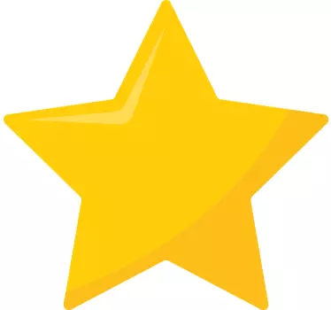 Naljepnica za djecu naglasak žute zvijezde - TenStickers