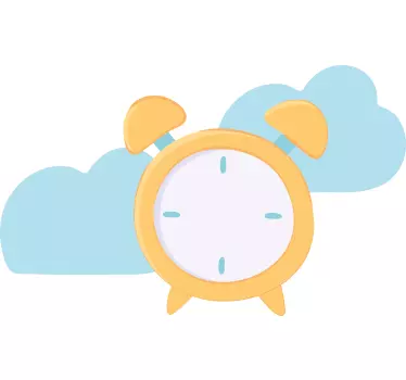 Sat naljepnica alarm s plavim oblacima - TenStickers