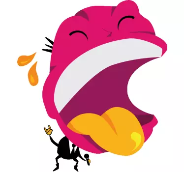 Naljepnica za djecu Šarena pjevajuća lica - TenStickers