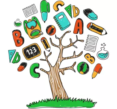 Naljepnica za zid zidova za obrazovanje - TenStickers