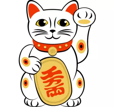 Naljepnica zidova maneki-neko mačka - TenStickers