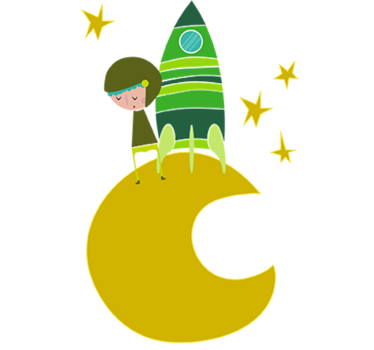 Naljepnica svemira avantura raketaša - TenStickers