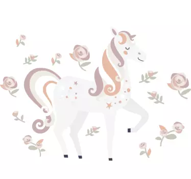 Naljepnica za djecu šarmantan dizajn jednoroga - TenStickers