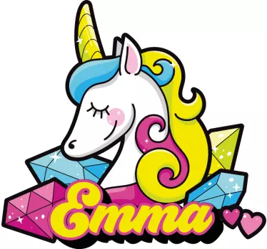Naljepnice životinje šareni dizajn jednoroga - TenStickers