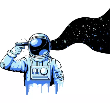 Naljepnica svemira kozmičke slike astronauta - TenStickers